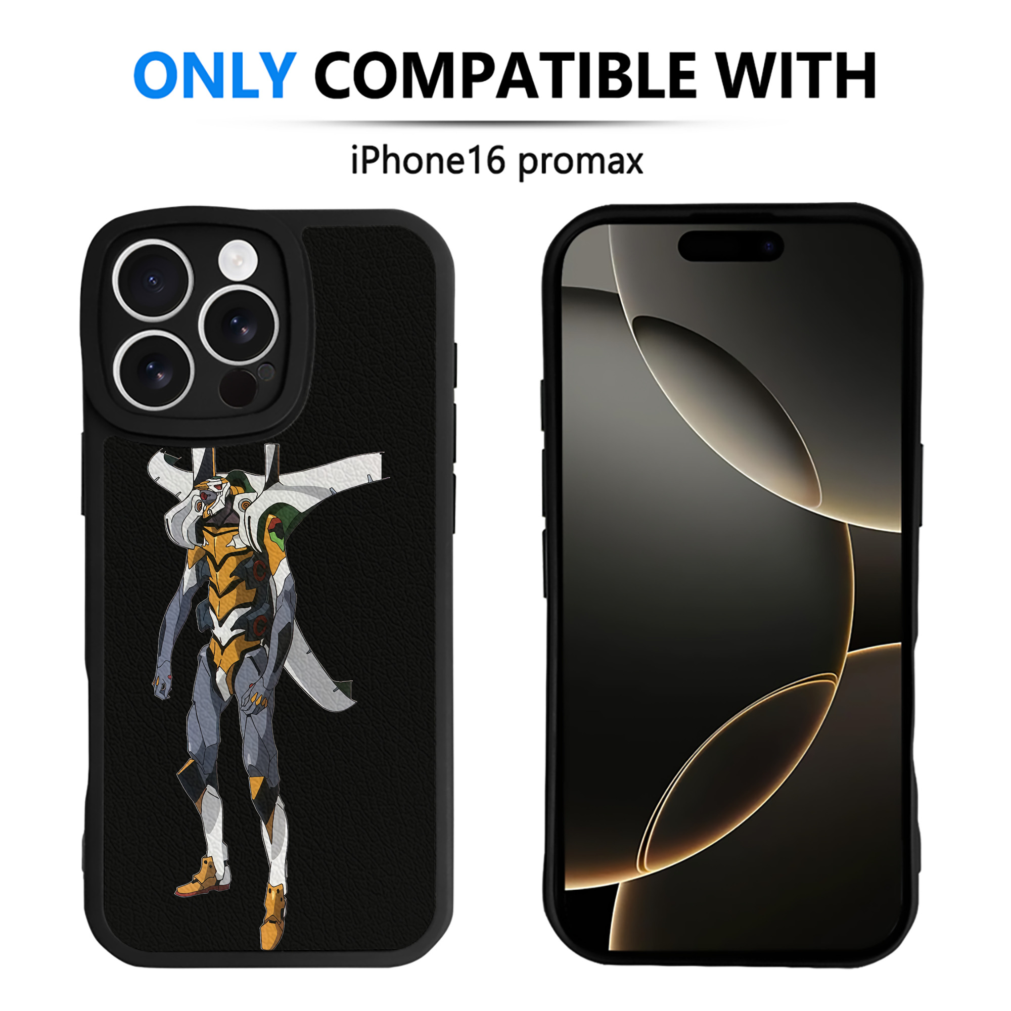 （画像用） EVA 新世紀エヴァンゲリオン 【iPhone 16シリーズ対応】シリコンスマホケース（レザー調） 材質：シリコン